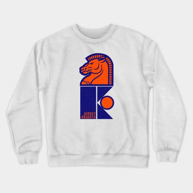 Defunct Jersey Knights WHA Hockey 1974 Crewneck Sweatshirt by LocalZonly